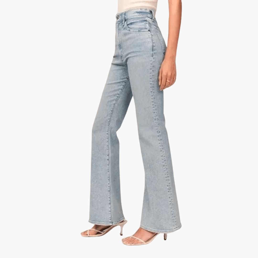 Women’s High-Waisted Bootcut Jeans with Flared Leg Fit
