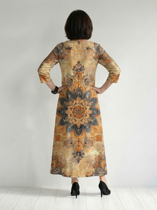 Damon | Gentle Floral Midi Dress