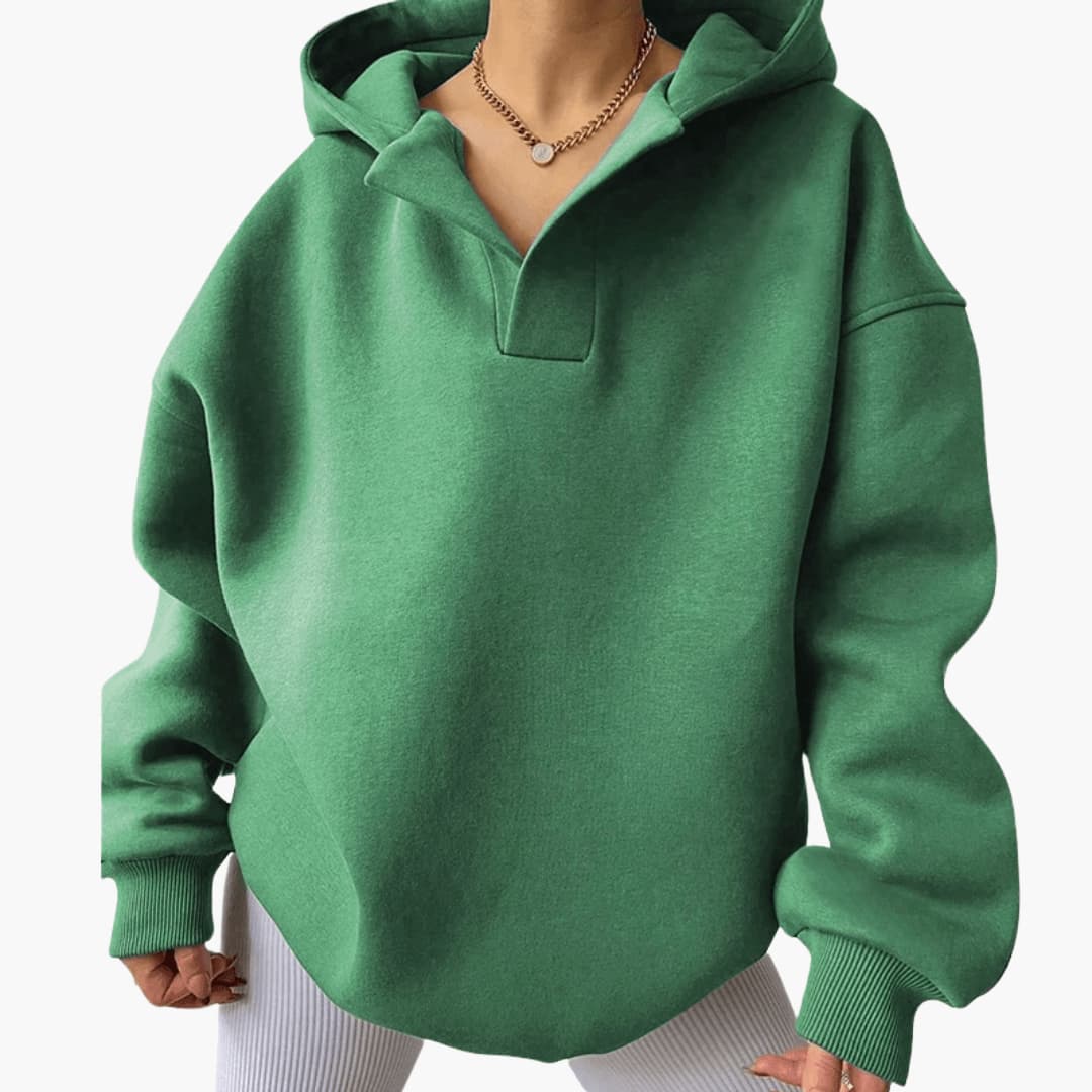 Women's Hoodie with Large Hood and Kangaroo Pocket
