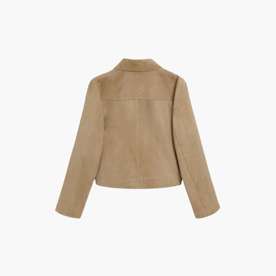 Women’s Button-Up Jacket with Long Sleeves