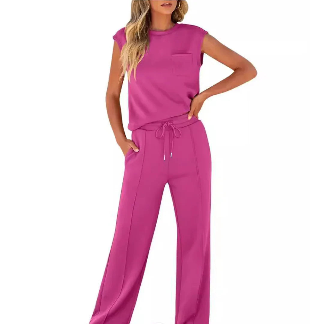 Women's Casual Summer Lounge Co-Ord with Relaxed Fit and Versatile Styling