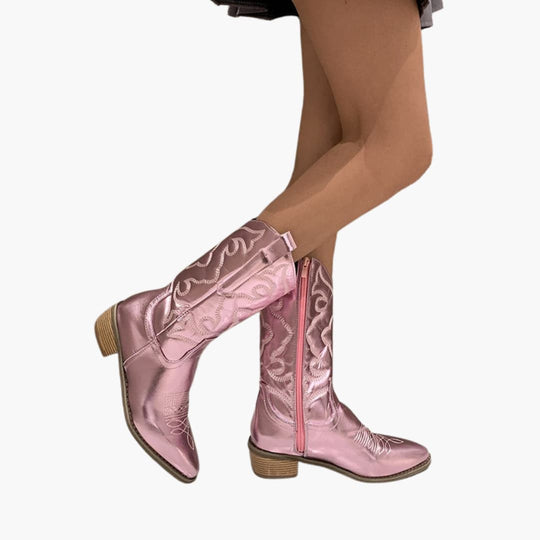 Women’s Pointed Toe Ankle Boots with Block Heel