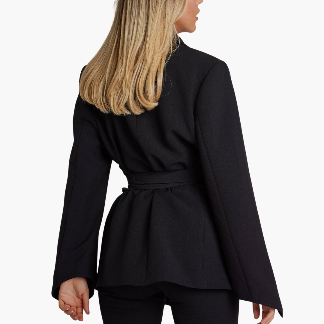 Blazer with Belt for Women - Stylish Tailored Design - Made by Jessica