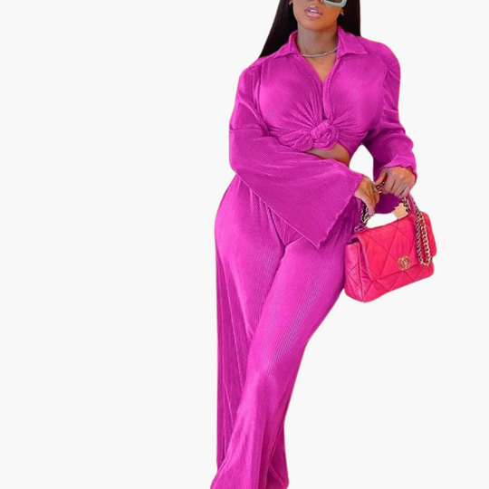 Women’s Co-Ord Set with Pleats