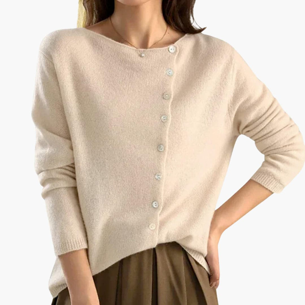 Long-Sleeve Buttoned Cardigan for Women – Stylish & Comfortable
