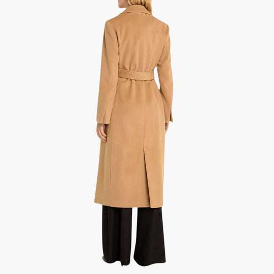 Belted Trench Coat - Women's Long Winter Overcoat Style - Made by Jessica