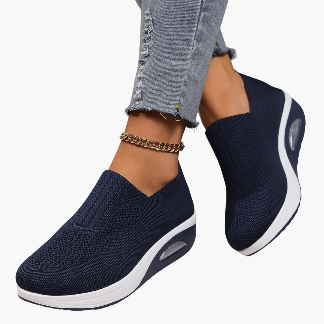 Women’s Slip-On Shoes with Padded Insole and Closed Toe