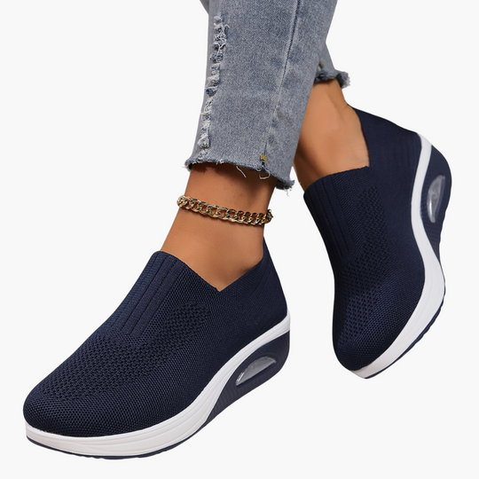 Women’s Slip-On Shoes with Padded Insole and Closed Toe