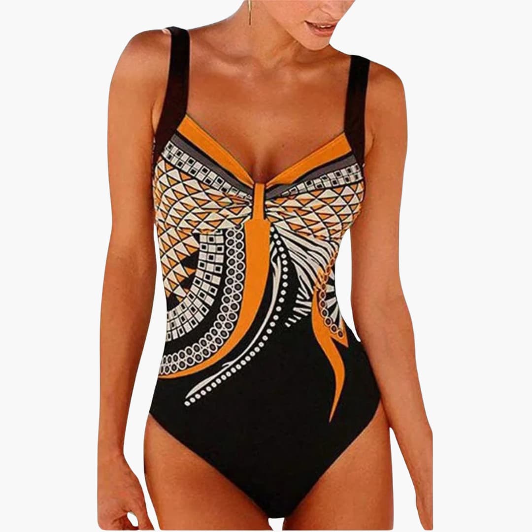 Women’s One - Piece Swimsuit with Fitted Silhouette and Classic Design