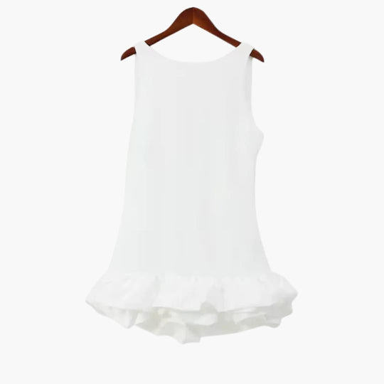 Women’s Ruffle Dress with Flowy Silhouette and Loose Fit