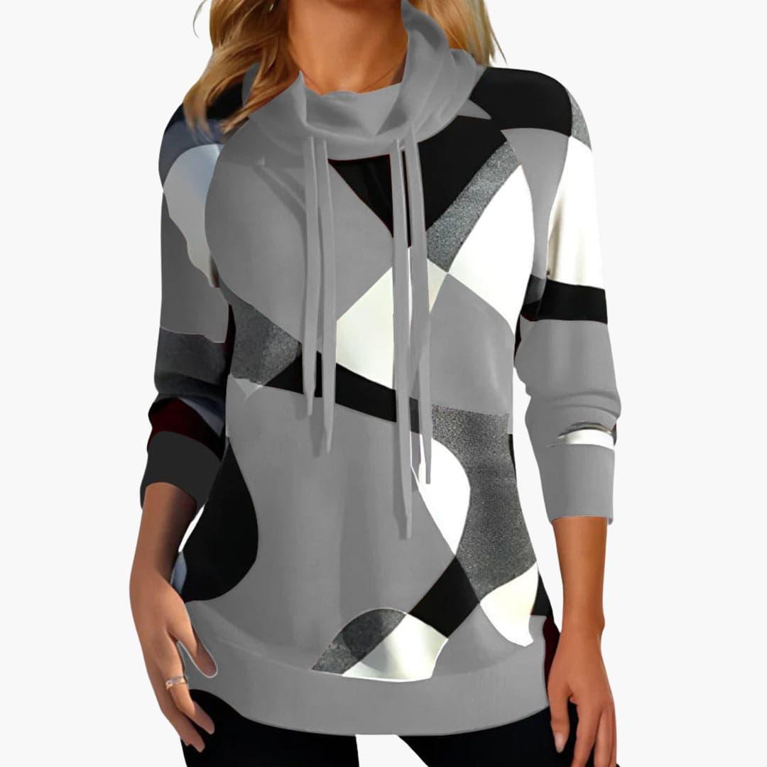 Casual Pullover Hoodie for Women - Trendy Color Block Design - Made by Jessica