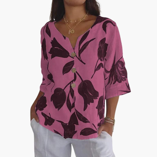 Breathable Chiffon Blouse – Women's Elegant Summer Top - Made by Jessica