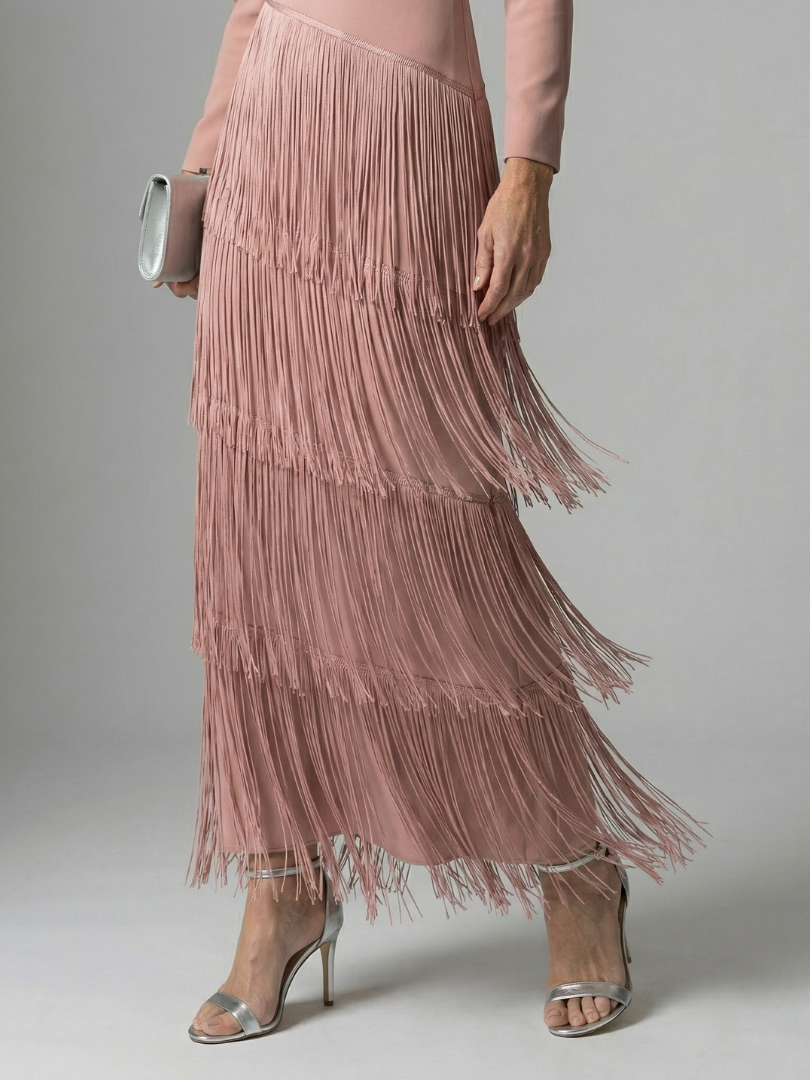 Noren | Fringe Layer Midi Dress