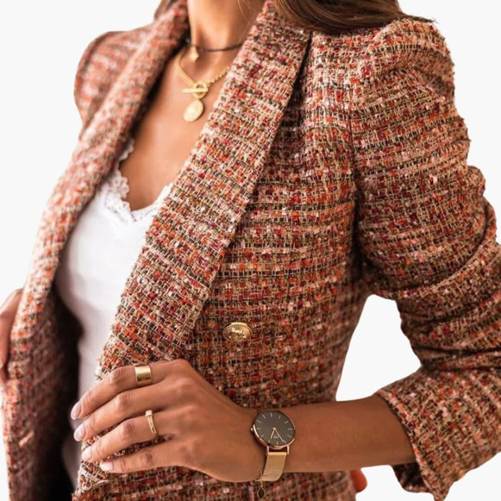 Women’s Blazer with Button Front and Longline Fit