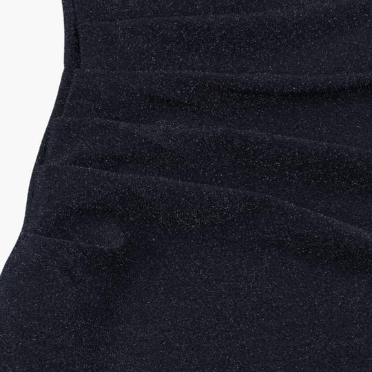 Women's Off-Shoulder Sequin Evening Dress with Side Slit and Long Sleeves