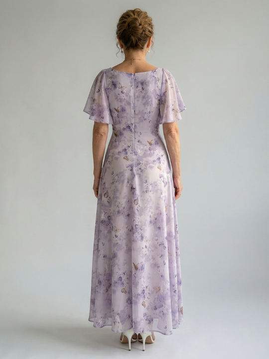 Vaelis | Flutter Sleeve Midi Dress