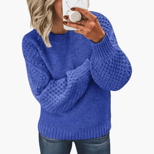 Women’s Knit Jumper with Long Sleeves and Pullover Style