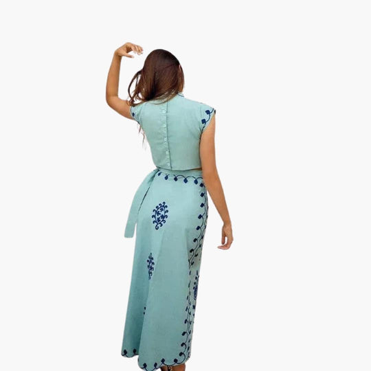Boho Floral Midi Dress - Lightweight Summer Dress for Women - Made by Jessica