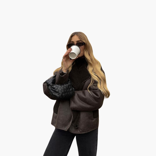 Women’s Shearling Jacket with Lined Interior