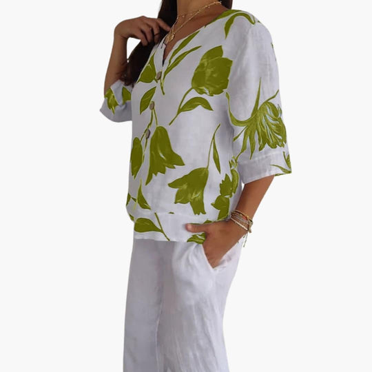 Women’s T-Shirt with V-Neck and Short Sleeves