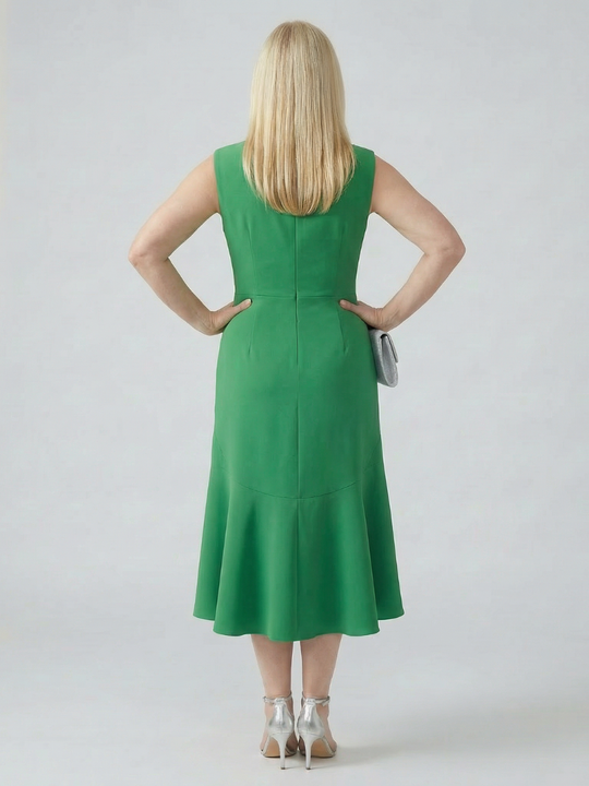 Voren | Simple Drape Midi Dress