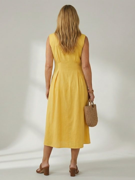 Celyn | Stack Button Midi Dress