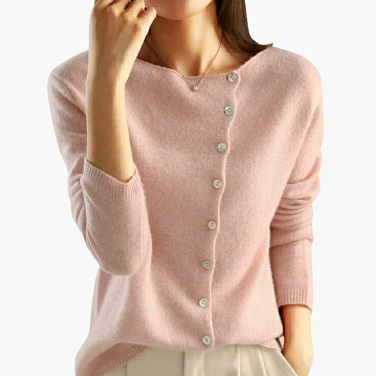 Long-Sleeve Buttoned Cardigan for Women – Stylish & Comfortable