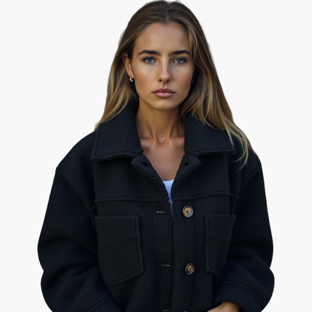 Women’s Longline Coat with Shaped Silhouette and Inner Lining