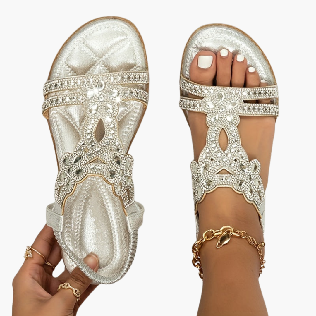 Women’s Boho Sandals with Footbed and Stylish Straps