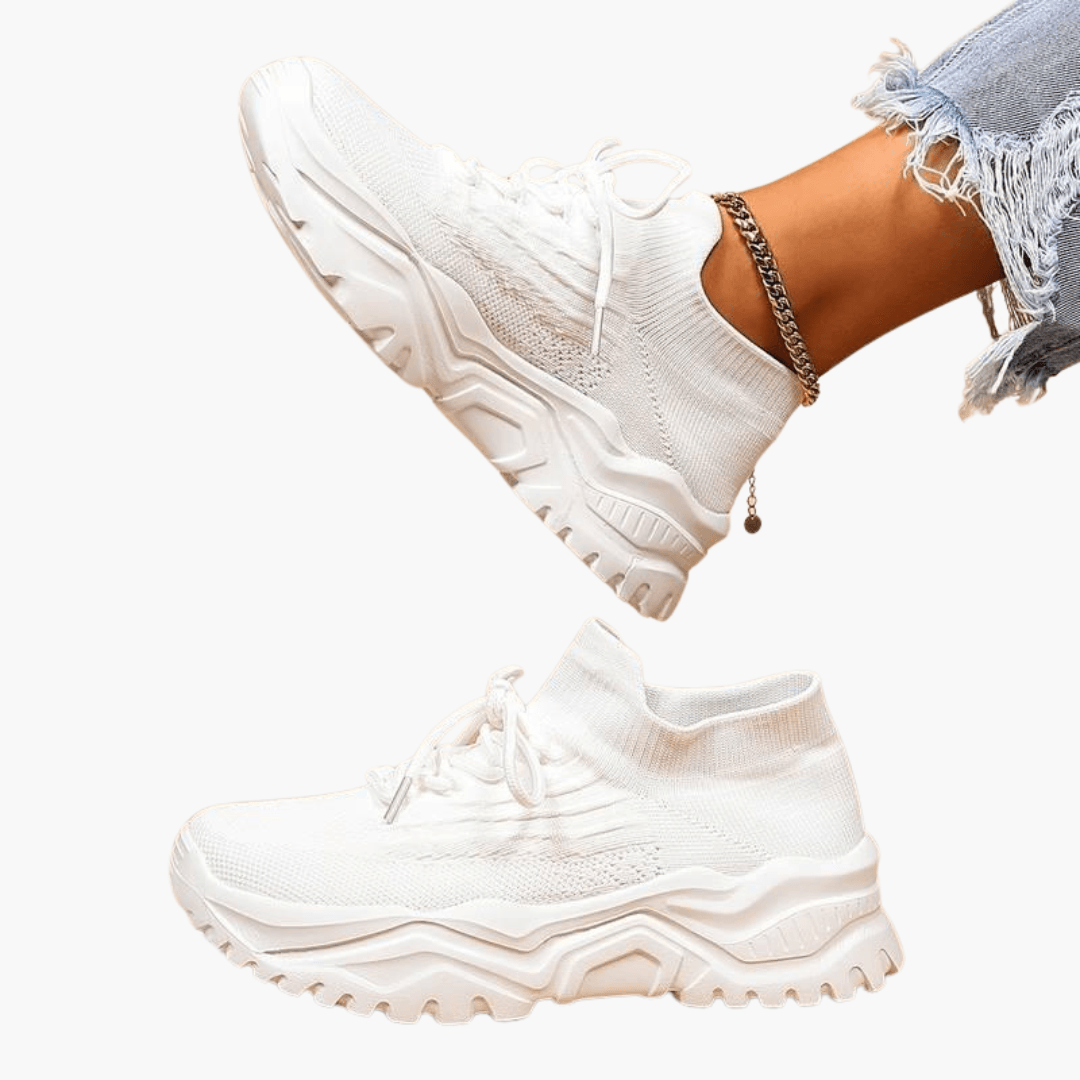 Women’s Knit Sneakers with Low-Top Design