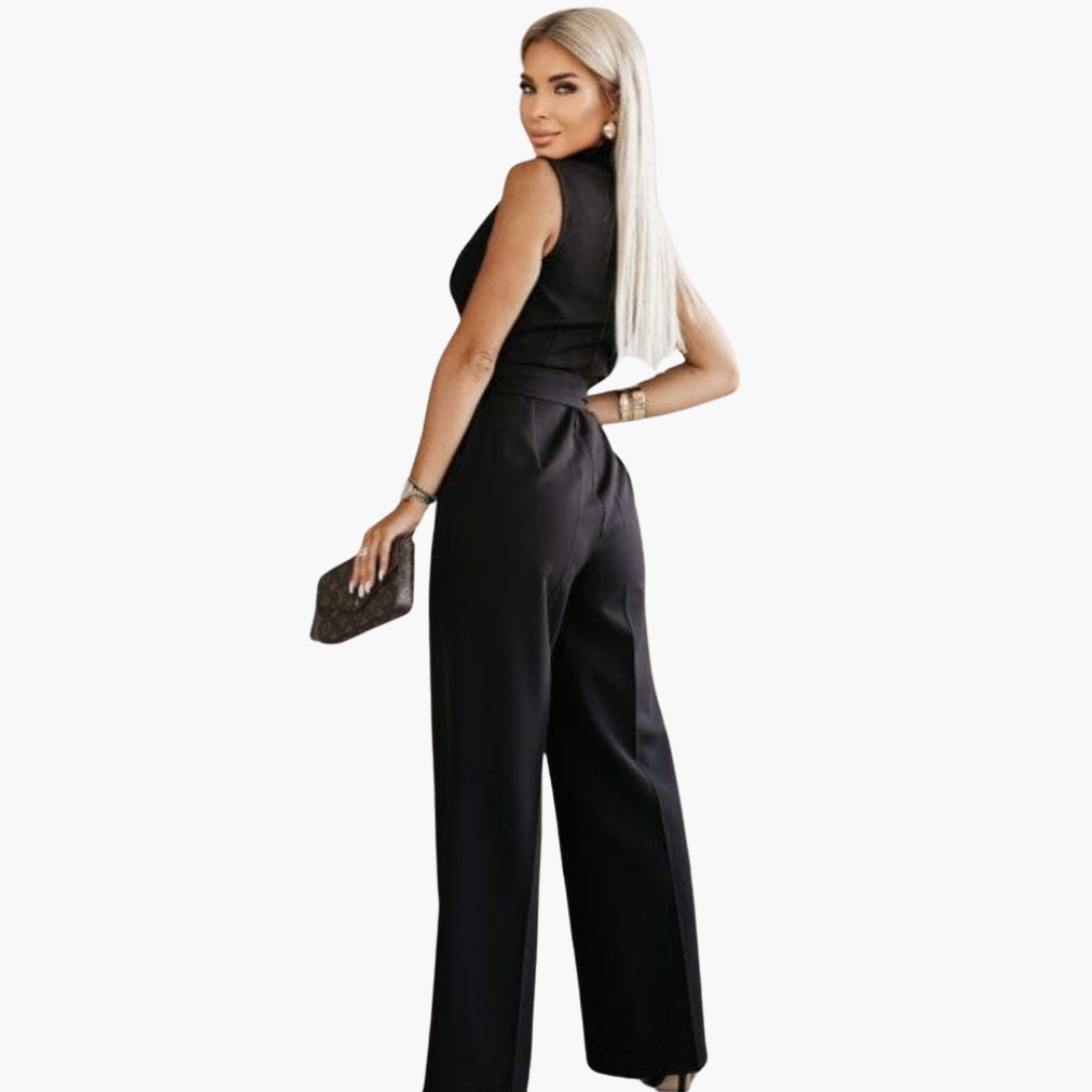 Women’s Sleeveless Straight-Leg Jumpsuit