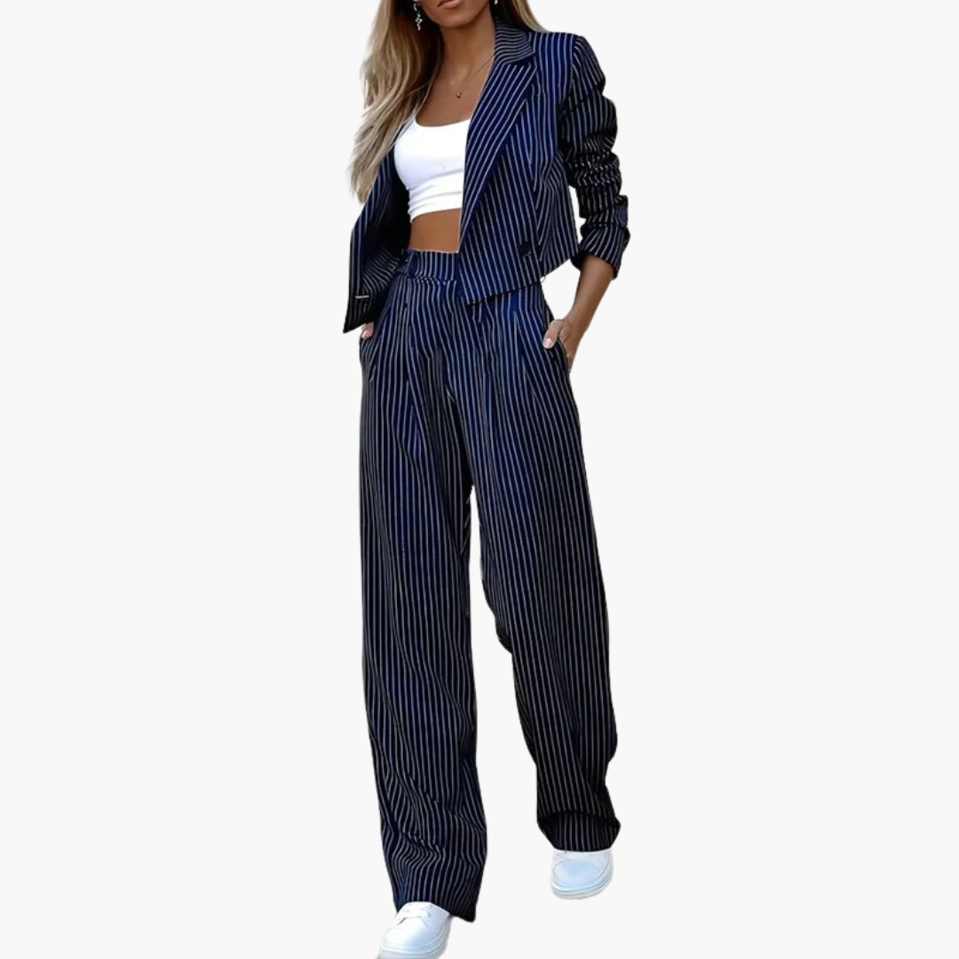 Women’s two-piece set with blazer and trousers