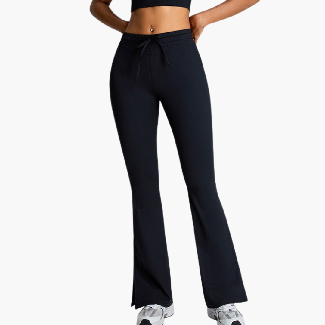 Women’s Activewear Co Ord Set with Sports Bra and Flared Trousers