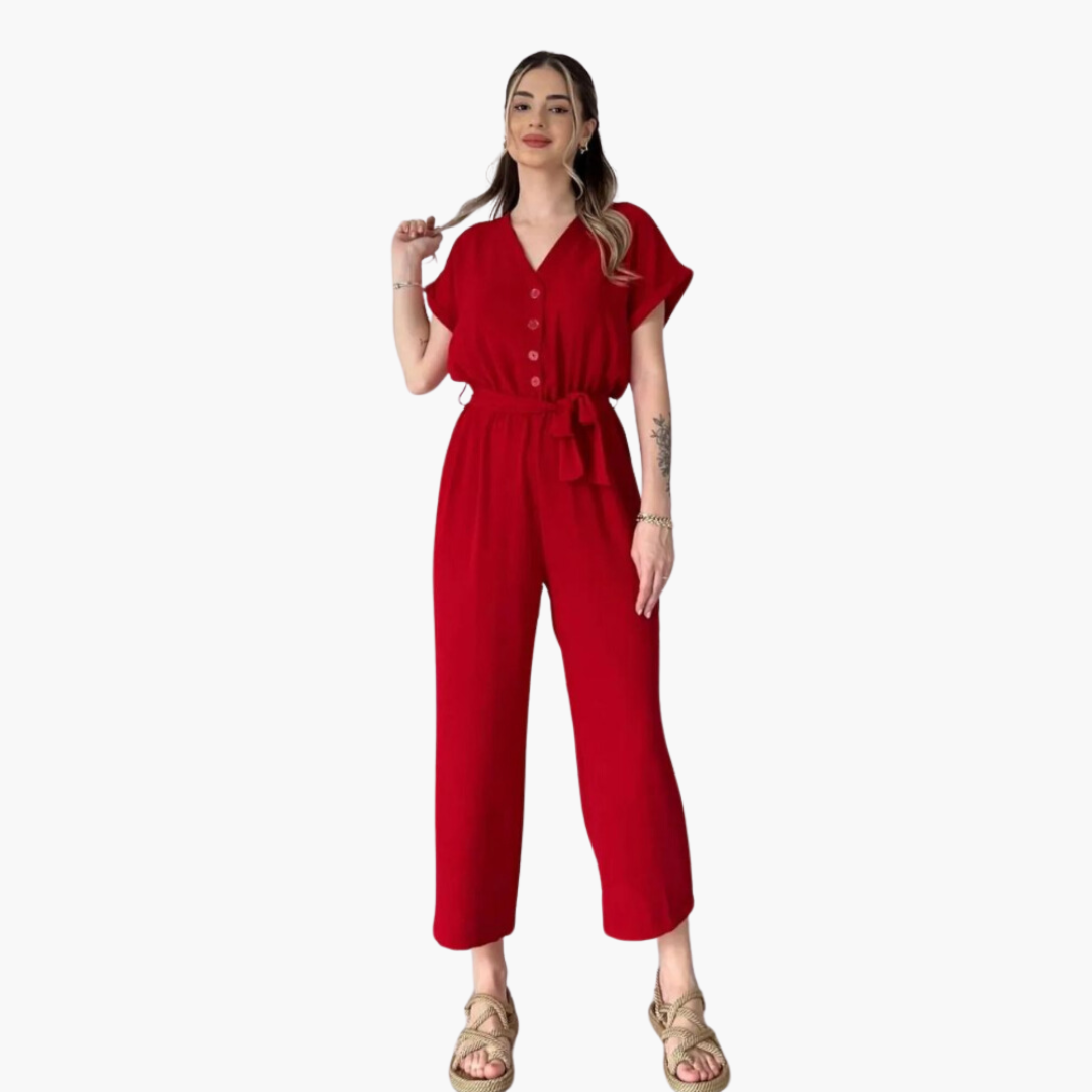 Women’s Jumpsuit with Pockets and Relaxed Fit