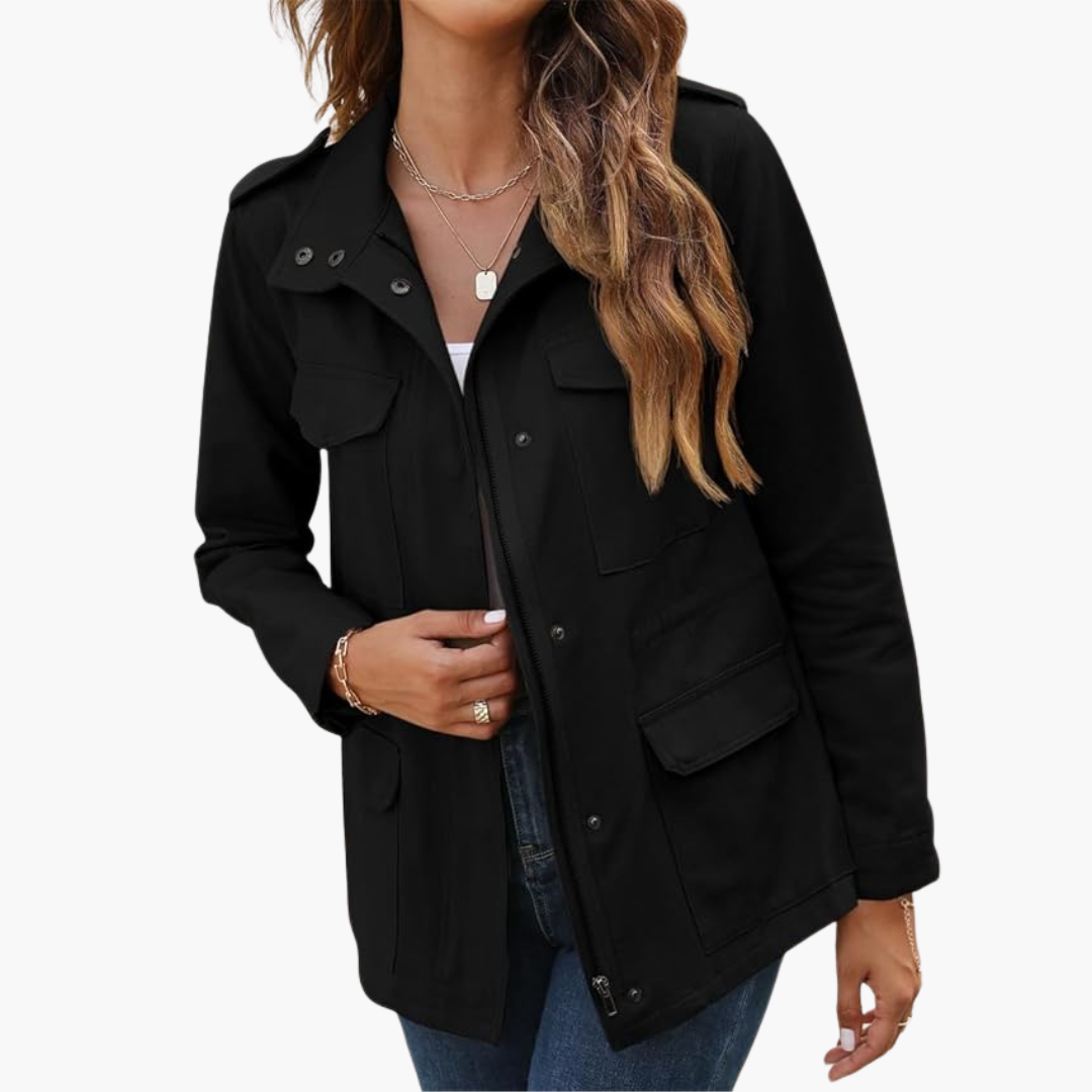 Women’s Jacket with Zip-Up and Tailored Fit