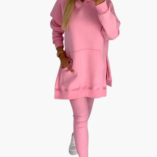 Women’s two-piece set with hood and leggings