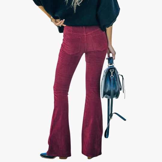 Women's High-Waisted Flare Leggings with Stretch Fit