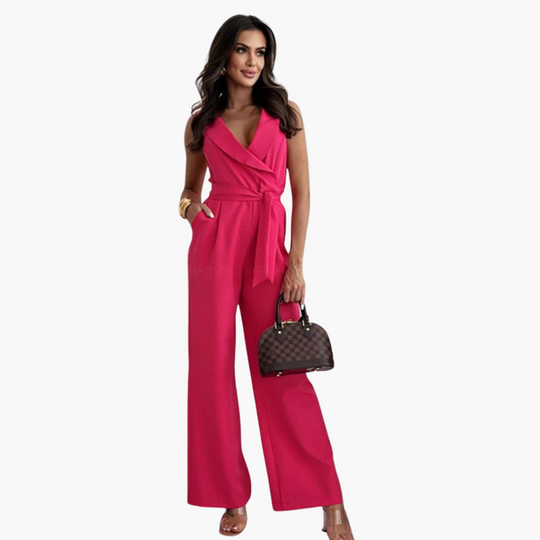 Women’s Sleeveless Straight-Leg Jumpsuit