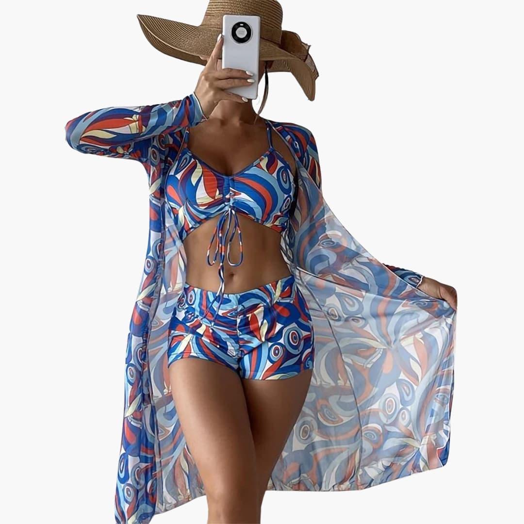 3-Piece Swimsuit Set with Cover-Up – Women's Beachwear - Made by Jessica