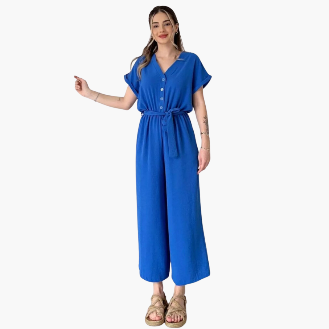 Women’s Jumpsuit with Pockets and Relaxed Fit