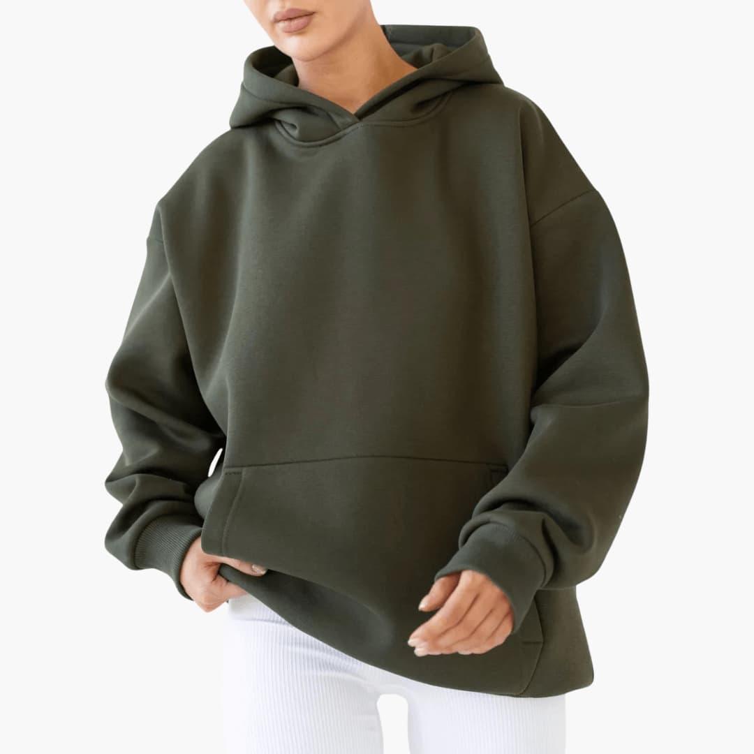 Women's Hoodie with Hood and Front Pocket