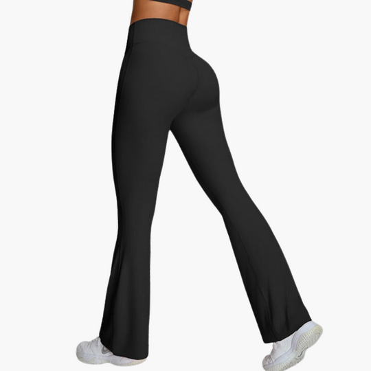 Women’s Activewear Co Ord Set with Sports Bra and Flared Trousers