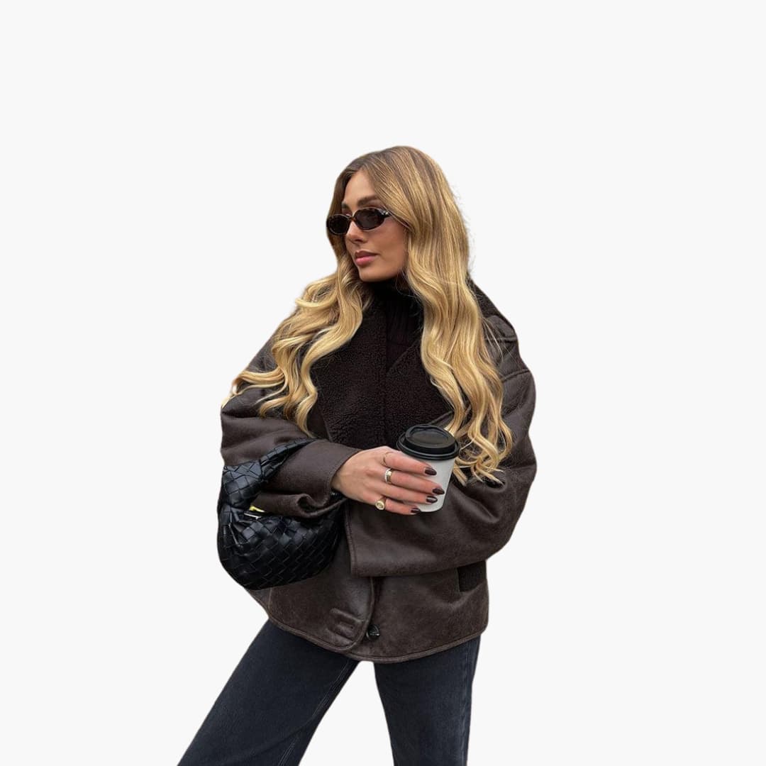Women’s Shearling Jacket with Lined Interior