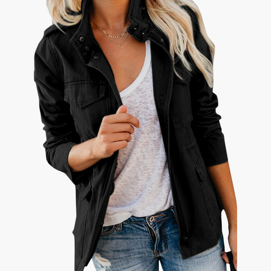 Women’s Jacket with Zip-Up and Tailored Fit