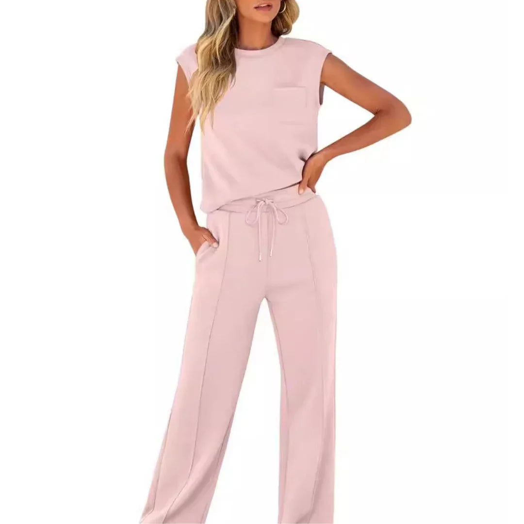 Women's Casual Summer Lounge Co-Ord with Relaxed Fit and Versatile Styling