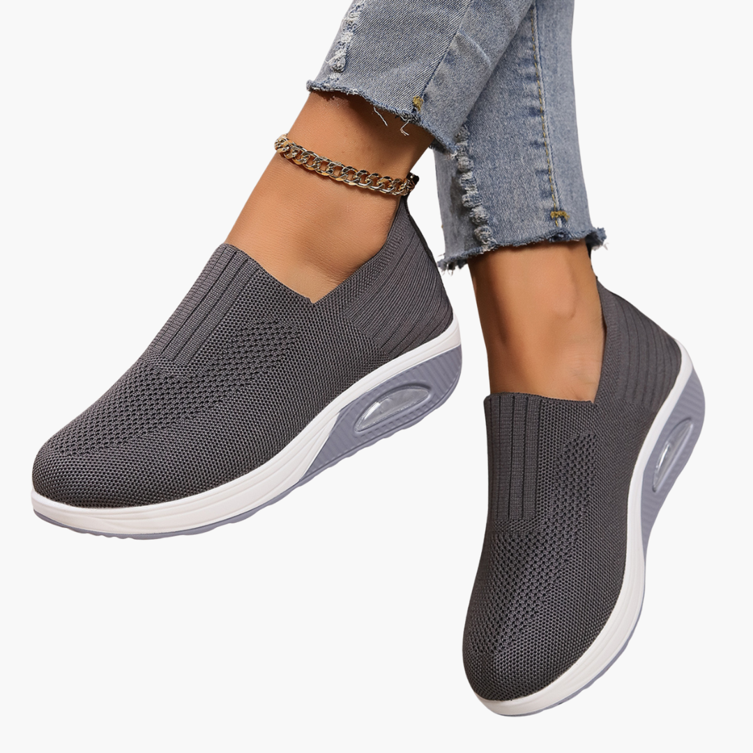 Women’s Slip-On Shoes with Padded Insole and Closed Toe