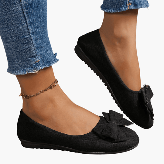Bow Loafers – Women's Comfortable Patent Slip-On Shoes - Made by Jessica