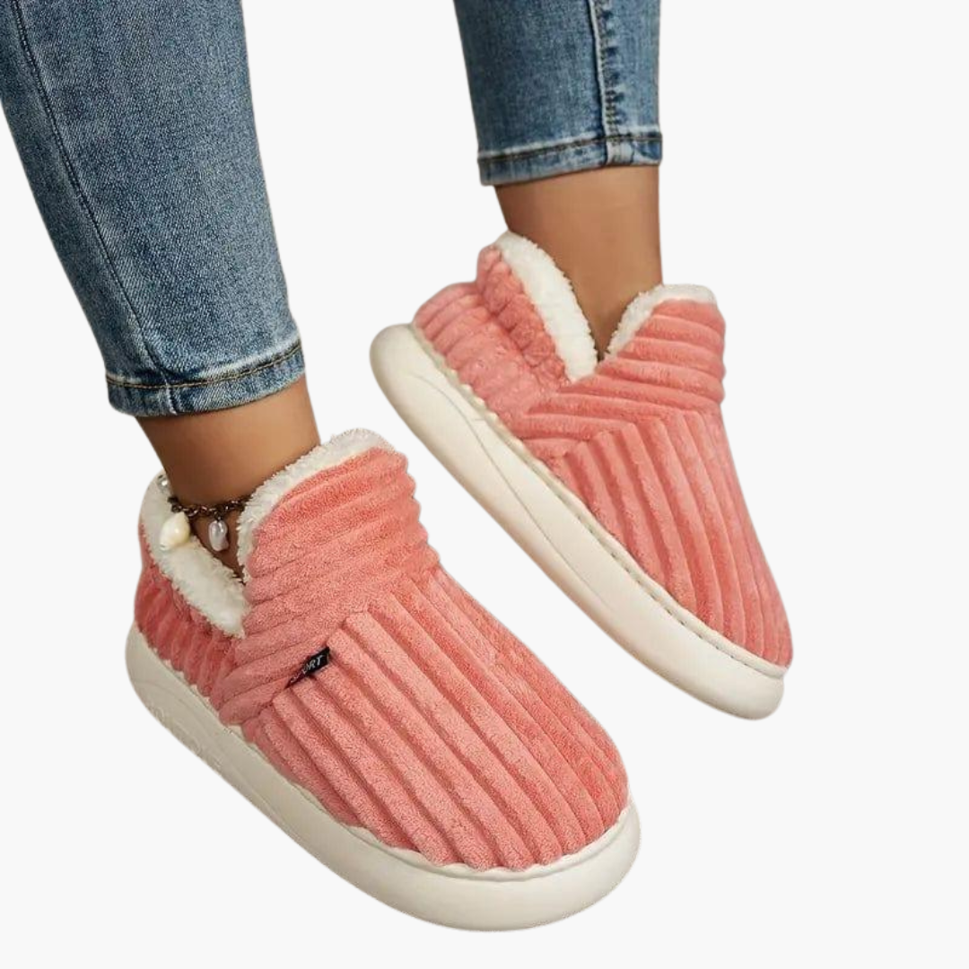 Women’s Indoor Slippers with Slip-On Design