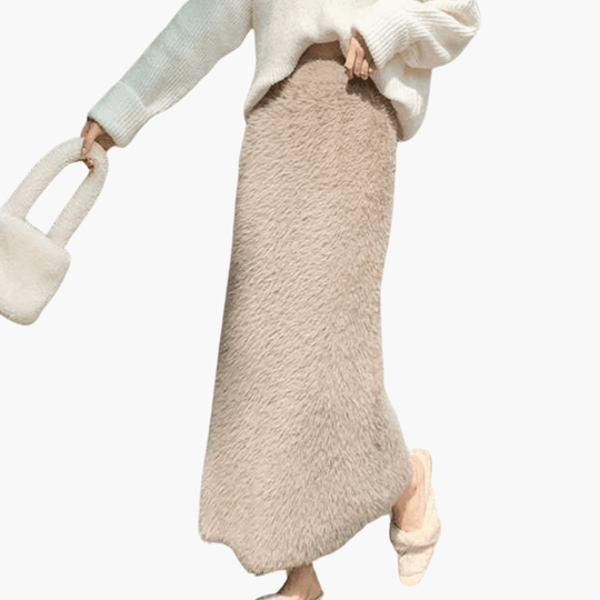 Women’s Maxi Skirt with Flared Silhouette and Pull-On Design