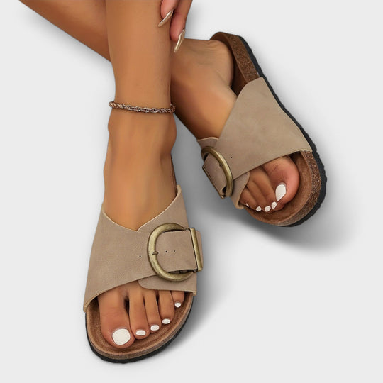 Women's Comfort Sandals with Ergonomic Footbed and Adjustable Buckle